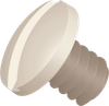 1/4 Standard Slotted Screw, Nylon, Natural -- APS0250 - Image