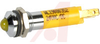 INDICATOR,PNL-MNT;LED;YELLOW;1100MCD;8MM;24VDC;QC/SOLDER TAB;SATIN CHROME - 70118240 - Allied Electronics, Inc.