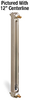 Aluminum Liquid Level Gage with Shut-Off, 25” Centerline, Front Mount 1/2