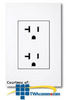 Leviton Acenti NEMA 5-20R Duplex Receptacle -- AC220 - Image