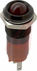 Indicator,Pnl-Mnt;LED IND 10MM RED, BLACK CHROME - 70011735 - Allied Electronics, Inc.