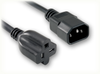 IEC-60320-C14 to NEMA 5-20R HOME // Power Cords // High Voltage Power Cords // Straight Blade Power Cords -- 5292.012 - Image