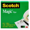 3M Scotch 810 Magic Clear Office Tape - 1 in Width x 1296 in Length - 07379 - 021200-07379 - R. S. Hughes Company, Inc.