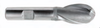 Cobalt HSS End Mills -- 2 Flute, Single End - Ball End - Image