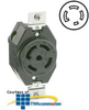 Leviton 30 AMP, 347/600V, Single Flush Receptacle with.. - 2830 - TelephoneStuff.com