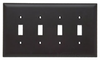 Standard Wall Plate - TPJ4 - Hubbell Wiring Device-Kellems