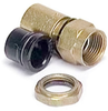 F PLUG SEALED RG6 QUAD CONNECTOR & BACKNUT -- 10-16043-224 - Image