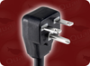 NEMA 6-15P DOWN ANGLE to SPLIT HOME // Power Cords // High Voltage Power Cords // Straight Blade Power Cords -- 1104.072 - Image