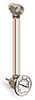 Nylon Liquid Level Gage with Dial Thermometer, 7” Centerline, Back Mount 1/2”-20 with Nuts - B3642-20700BB1W - Oil-Rite Corp.