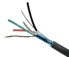 Quabbin Multipair Data & Computer Interconnect, AWM 2464 - 20 AWG, 2 pair, shielded, PVC, Chrome Gray -- 6151 - Image