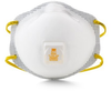 3M 8211 White Standard N95 Molded Cup Particulate Respirator - 051131-52750 - 051131-52750 - R. S. Hughes Company, Inc.