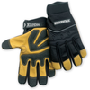 Chicago Protective Apparel Mechflex Black/Tan Medium Grain Leather Mechanic's Gloves - MX-56 MD - MX-56 MD - R. S. Hughes Company, Inc.