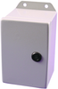 N4,12 Eclipse Jr Enclosure W/panel,4X4X3, Steel, Gray; Enclosure Type Hammond - 89C5007 - Newark, An Avnet Company