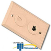 Suttle Flush, Duplex with RJ31X Non-Keyed 8-Conductor.. - 635B68 - TelephoneStuff.com