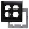 Standard Wall Plate - SWP82-BK - Hubbell Wiring Device-Kellems