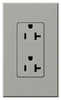 Duplex/Single Receptacle -- NTR-20-TR-GR - Image