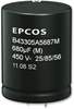 Cap, Alu Elec, 1000Uf, 400V, Snap In; Capacitance Epcos - 63W3605 - Newark, An Avnet Company