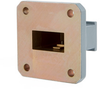 WR-75 to SMA Female End Launch Waveguide to Coax Adapter Square Cover with 10 GHz to 15 GHz M Band in Aluminum, Paint - FMWCA1073 - Fairview Microwave Inc.