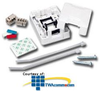 Siemon 1 Port SM Surface Mount Box - Field Assembled - SM1-02 - TelephoneStuff.com