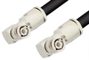 BNC Male Right Angle to BNC Male Right Angle Cable 36 Inch Length Using RG8 Coax - PE3378-36 - Pasternack