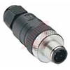 Connector, M12; Male Straight, 3 Pole, Cable OD (.118 - .256) - 70051033 - Allied Electronics, Inc.