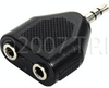 Mini Stereo Male To Dual Mini Stereo Female Audio Adapter - MPS-2MFS - Visual Sound, Inc.