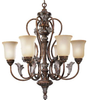 P4092-55 Mid. Chandeliers-Glass Up - 762340 - Capital Lighting, Inc.