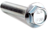 M6-1.0 x 10mm Cl. 8.8 Hex Flange Machine Screw, Serrated, Indented Head, Trivalent -- B88FLB06010100T - Image