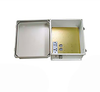 14x12x07 Fiberglass Reinf Polyester FRP Weatherproof Outdoor IP66 NEMA 4 Enclosure, 120-240 VAC Universal Outlet MNT PLT Gray -- TEF141207-E00 - Image