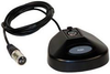 Hi-mass heavy-duty portable desk stand with locking push-to-talk or push-to-mute - 40-118 - Visual Sound, Inc.