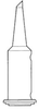 Weller Portasol Single Flat Tip PSI2 - Single Flat Tip - 0.64 in Tip Length - 0.093 in Tip Width - 037103-06265 - R. S. Hughes Company, Inc.