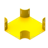 Fiber Raceway Cross Connector, 8x8 - FRCC4YN - Belden Inc.