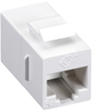CAT5e Keystone Coupler, Straight-Pinned, Unshielded, White, 10-Pack -- FM590-10PAK