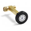 In-line fine adjust vernier piston - male Quick-test x female Quick-test, brass -- QTHA-TEVR-HC - Image