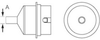 Weller NR10 Hot Gas Nozzle 0058736870 - Round Hot Gas Nozzle - Round Tip - 0.276 (Dia.) in Tip Width - 037103-10548 - R. S. Hughes Company, Inc.