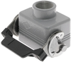 Standard, Rectangular Hood, size 44.27, Single Latch, Top PG21 cable entry - CAV-06LX21 - Mencom Corporation