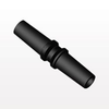 Male Luer Slip to Male Luer Slip Connector, Black -- SLMU31