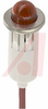 Indicator,Pnl-Mnt;LED;Red;0.5In.;12VDC;Wire Lead;White Nylon;1.13In.H - 70130254 - Allied Electronics, Inc.