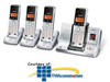 Uniden 5.8GHz Digital Expandable Cordless Phone with 3.. - TRU9380-4 - TelephoneStuff.com
