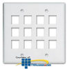 Legrand - On-Q 2-Gang, 12-Port Wall Plate - WP3212 - TelephoneStuff.com