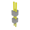 Board Spacers, Stackers (Board to Board) - 612-DWM-02-54-G-S-284-ND - DigiKey