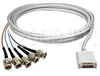 DVI-A Male To 5 BNC Female 1 ft Break-Out Cable - DVI-5BNC1 - Visual Sound, Inc.