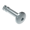DZUS® Quarter-Turn Stud, Size 6, Tamper-Resistant Head, Steel, Chrome Plated - D8-316-630-170 - Southco