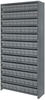 Closed Shelving, 13Shelves, 108Bins, Gry; Shelving Unit Type Quantum Storage - 44AC4625 - Newark, An Avnet Company