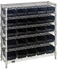 Open Wire Shelving, 6Shelves, 25Bin, Blk; Shelving Unit Type Quantum Storage - 42AC7429 - Newark, An Avnet Company