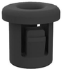 Grommet, Nylon 6, 0.25, Black; Grommet Type Essentra Components - 66AJ5121 - Newark, An Avnet Company