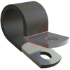 Clamp, aluminum with black vinyl coating, screw mt, 1/4 holding diameter -- 70208865 - Image