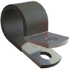 Clamp, aluminum with black vinyl coating, screw mt, 1/4 holding diameter - 70208865 - Allied Electronics, Inc.