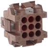 Connector, Soft Shell; Plug; 9; 14 A (Max.); 600; Thermoplastic; Red; 0.197 in. - 70087272 - Allied Electronics, Inc.
