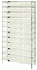 Open Wire Shelving, 12Shelves, 55Bin/clr; Shelving Unit Type Quantum Storage - 42AC7021 - Newark, An Avnet Company